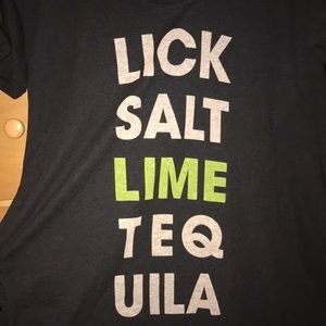 “Lick salt lime tequila” oversized T-shirt